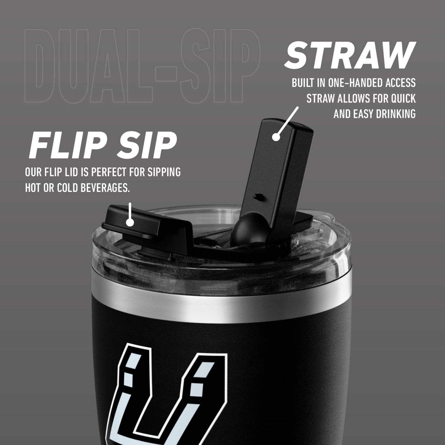 Hydrapeak x NBA 30oz Water Bottle - San Antonio Spurs