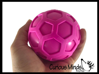 1 Honeycomb Color Changing Soft Doh Filled Stretch Ball with