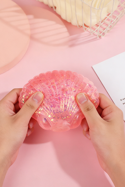 Glitter Seashell Slow Rising Squishy Stress Relief Toy