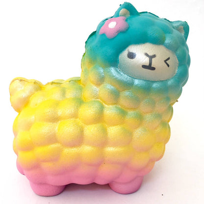 83238 Rainbow Llama Squishy