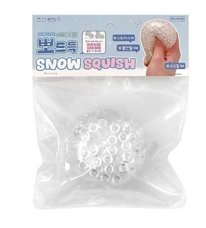 SNOW SQUISH – Clear Jelly Bead Stress Ball