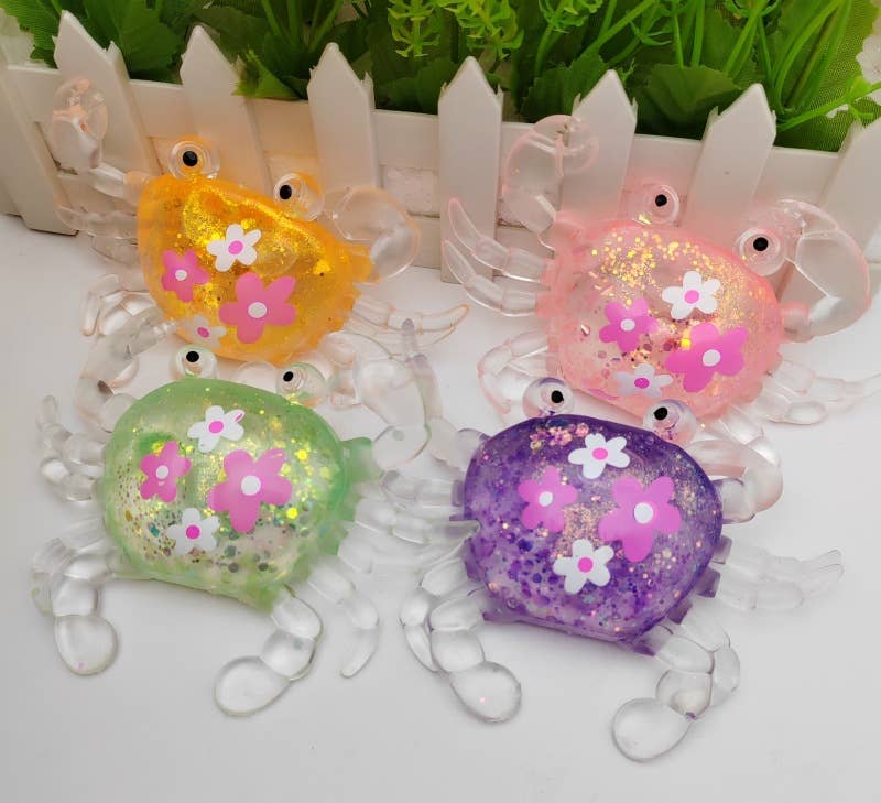 Maltose Glitter seashell Crab squishy toy-Random Color