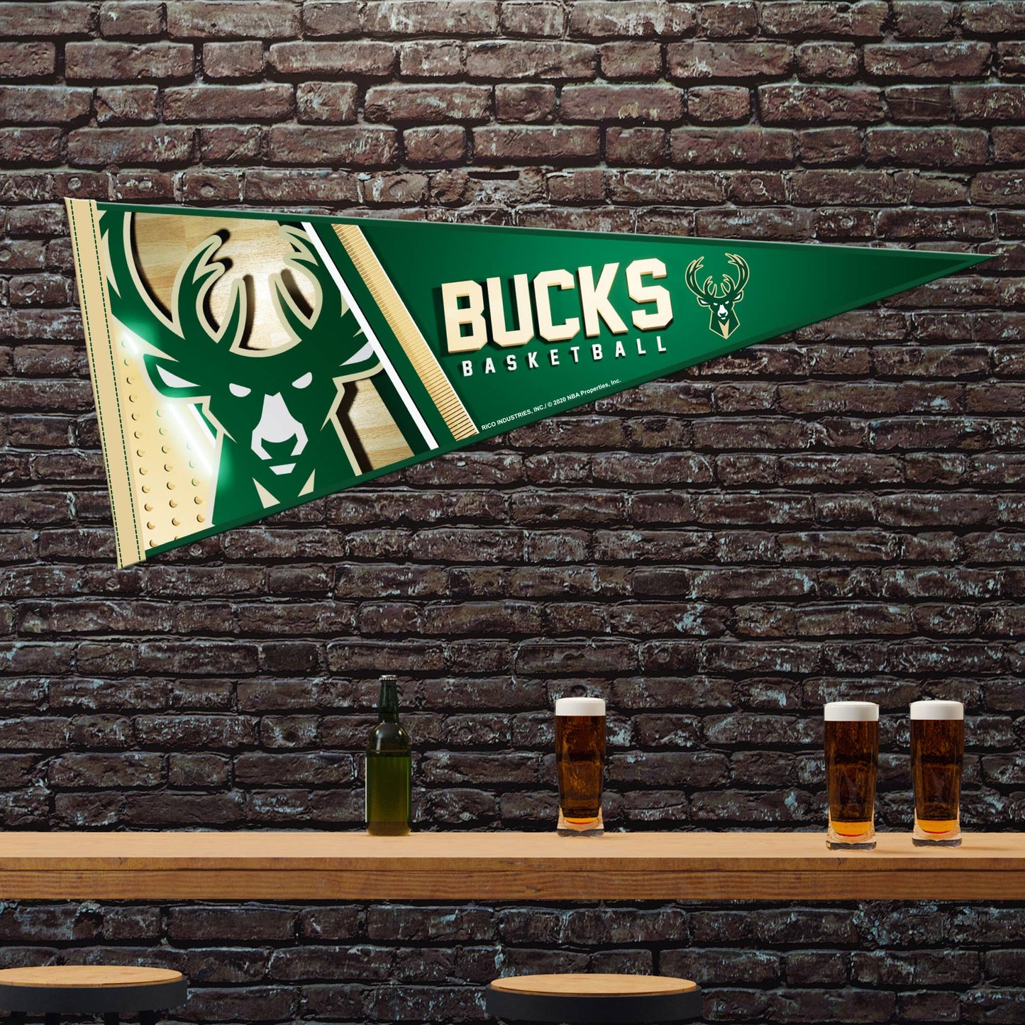 NBA  San Antonio Spurs Retro Soft Felt 12X30 Pennant