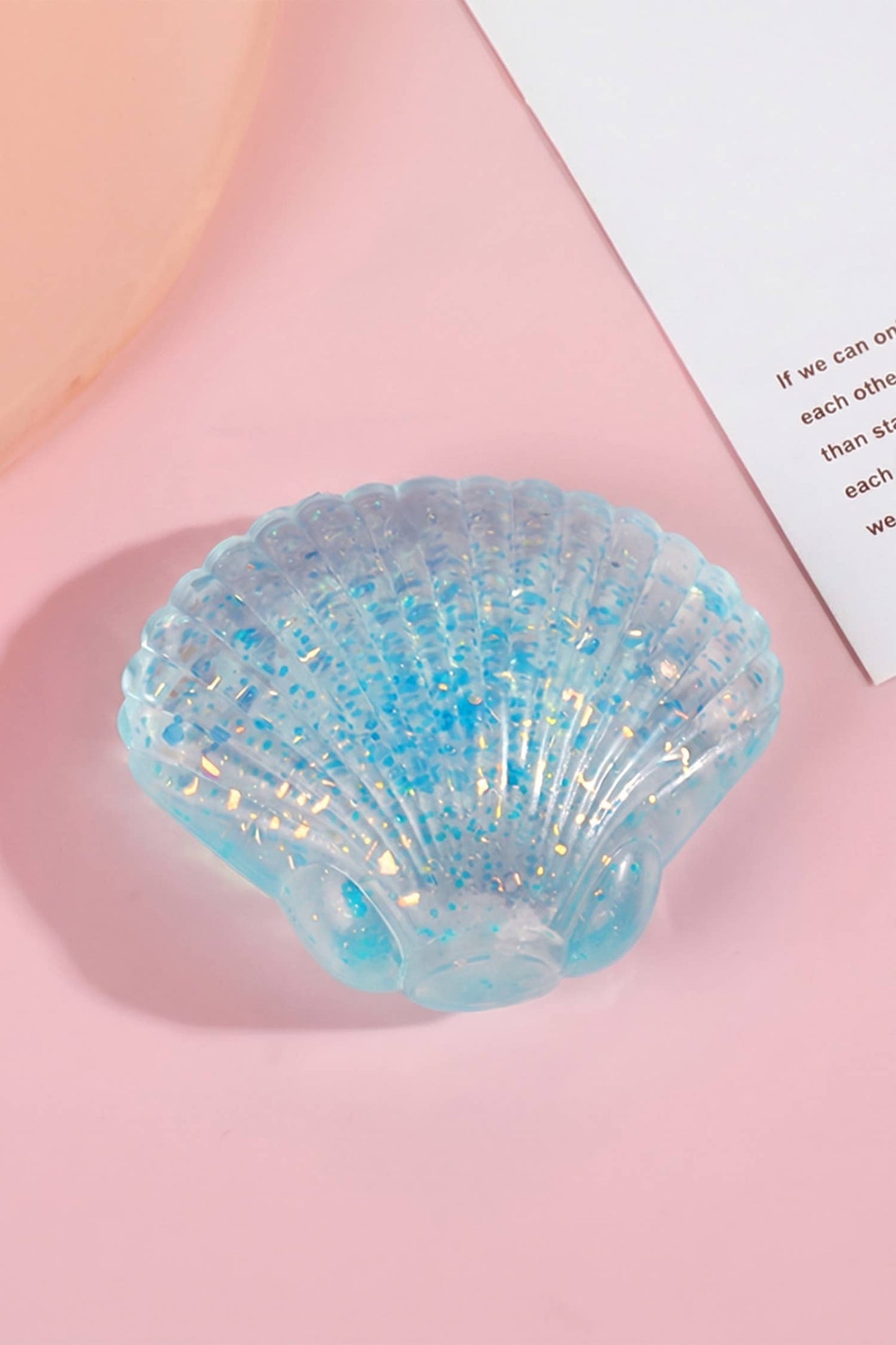 Glitter Seashell Slow Rising Squishy Stress Relief Toy