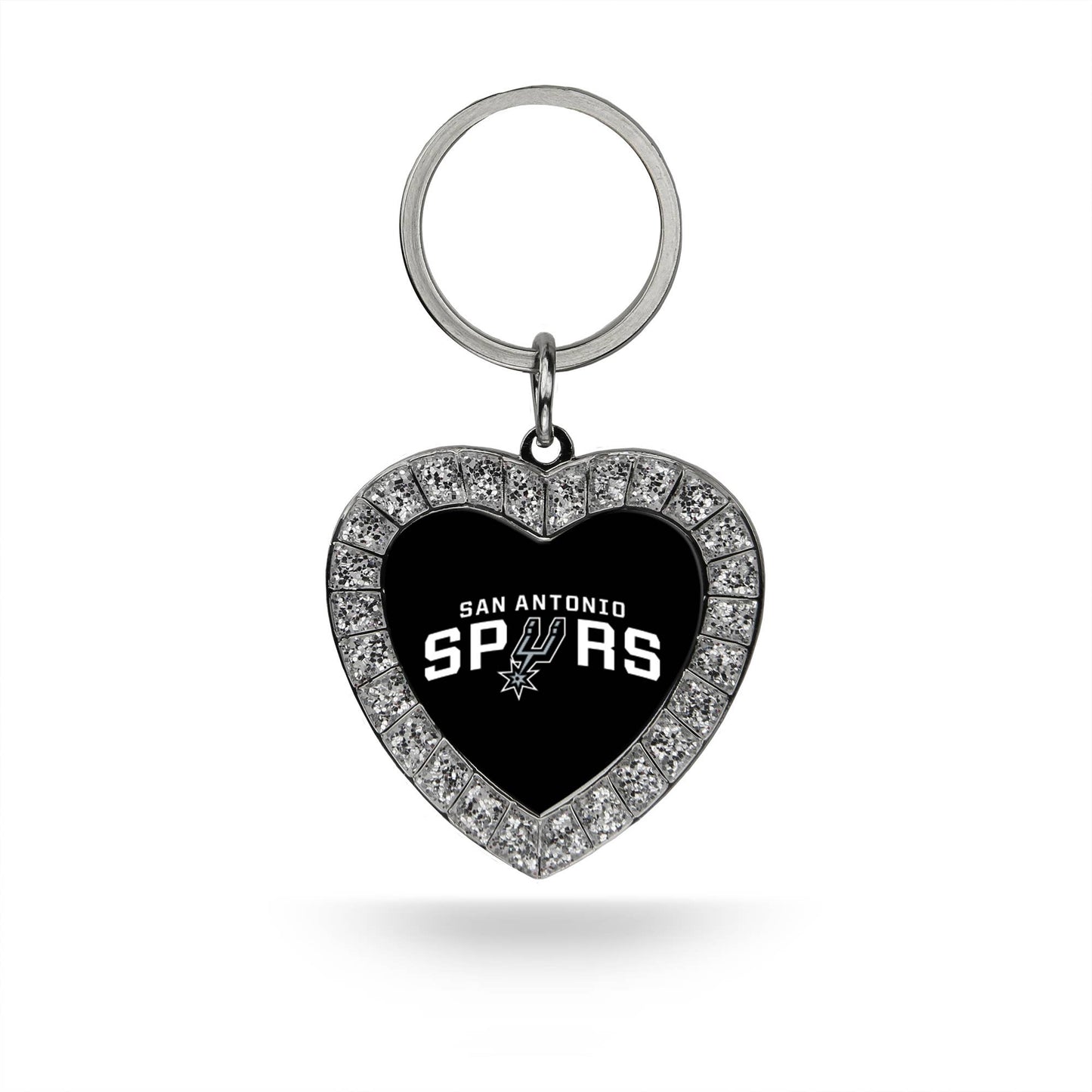 NBA Basketball San Antonio Spurs  Bling Heart Key Chain