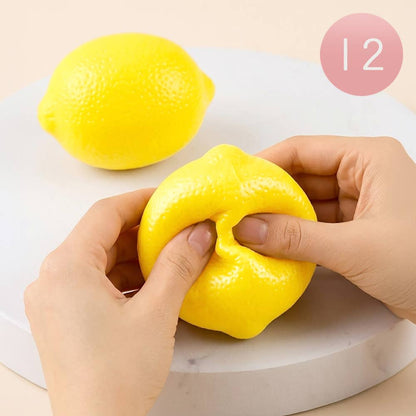 12PCS - Lemon Slice Squishy Stress Relief Toy