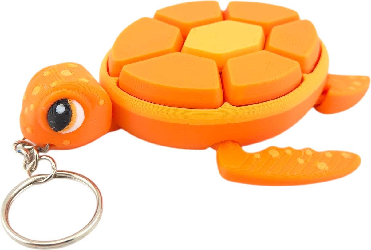 Turtle Fidget Clickers Keychains