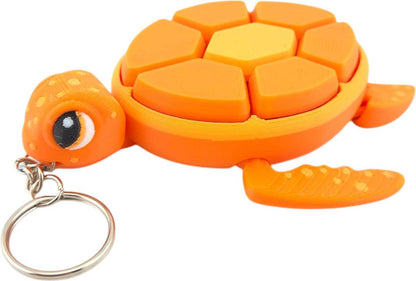 Turtle Fidget Clickers Keychains