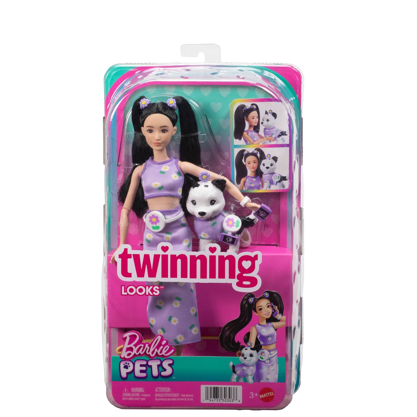 Barbie Twinning Looks Flowers Doll and Accessories