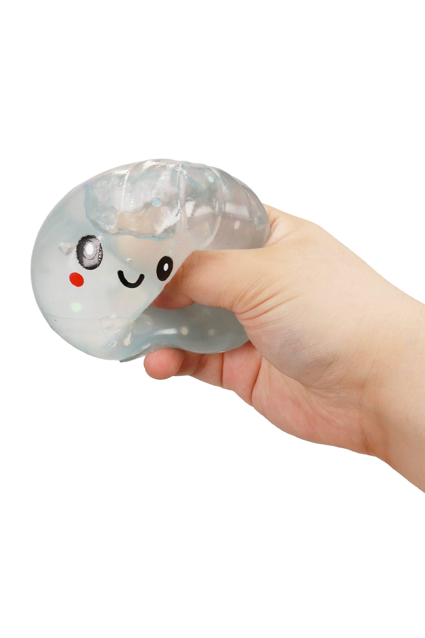 Glow In Dark Chunky Glitter Jiggly Dumpling Bao Bun Squishy