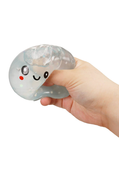 Glow In Dark Chunky Glitter Jiggly Dumpling Bao Bun Squishy
