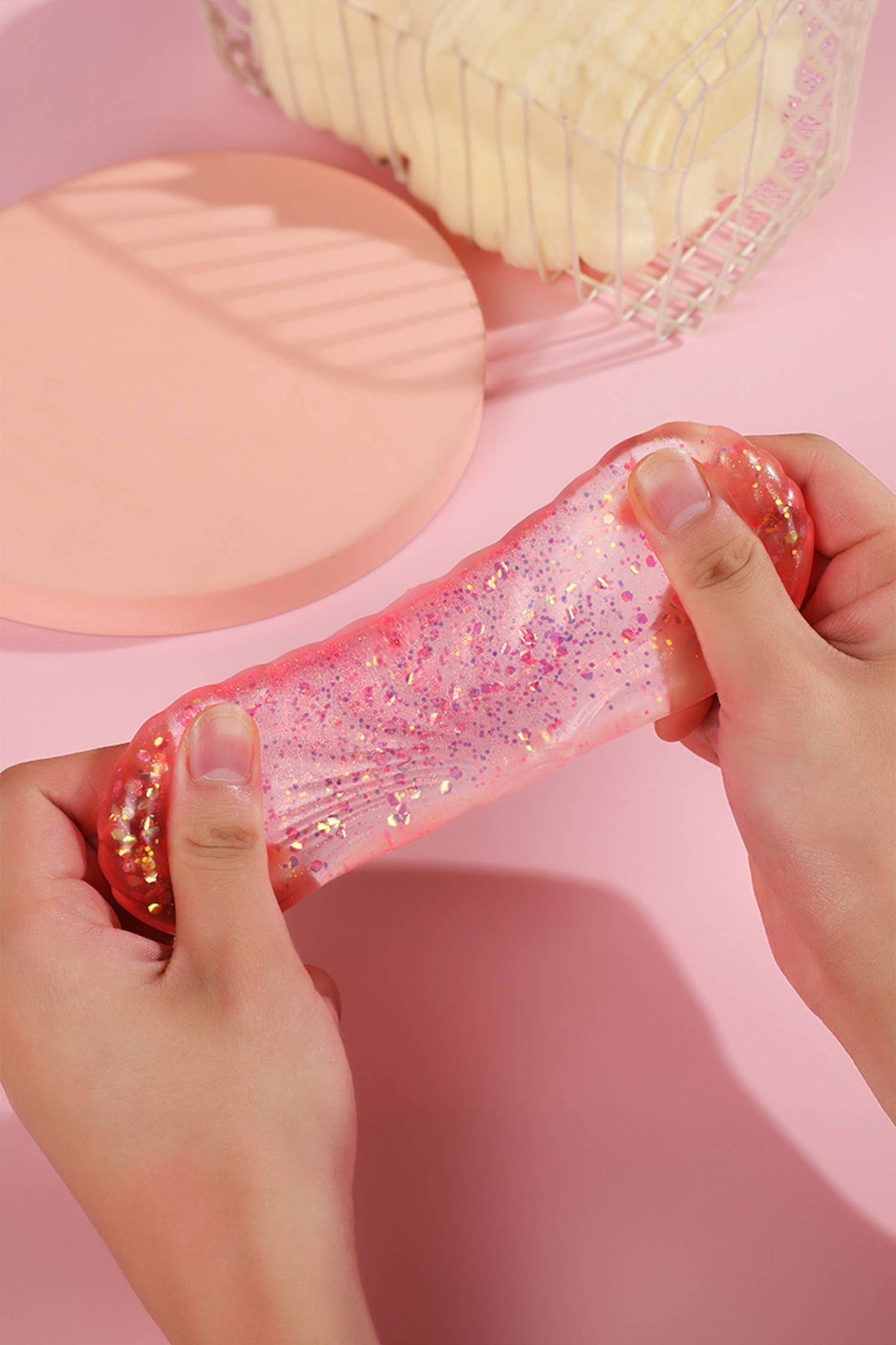 Glitter Seashell Slow Rising Squishy Stress Relief Toy