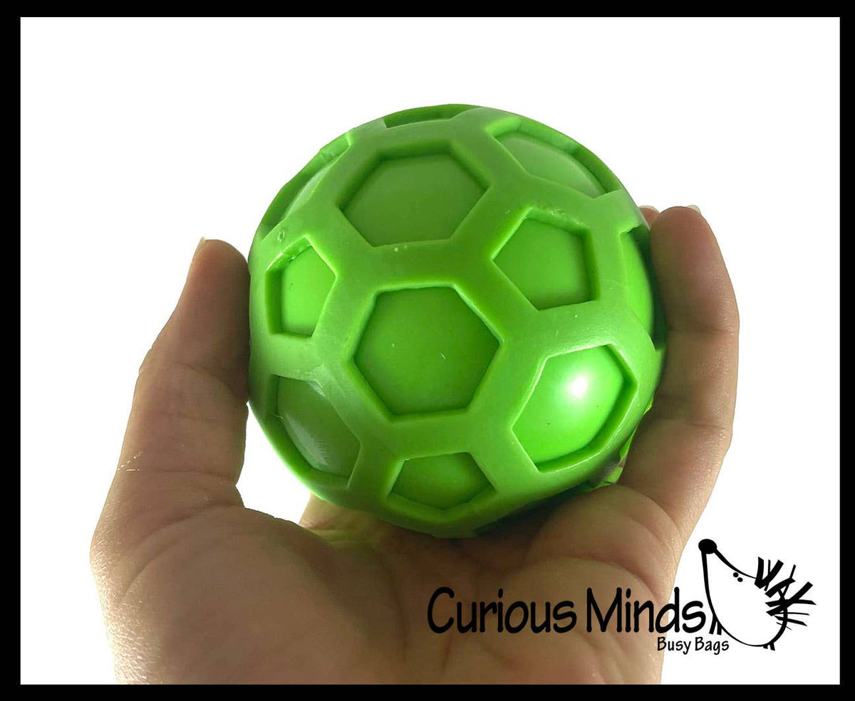 1 Honeycomb Color Changing Soft Doh Filled Stretch Ball with