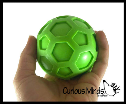 1 Honeycomb Color Changing Soft Doh Filled Stretch Ball with