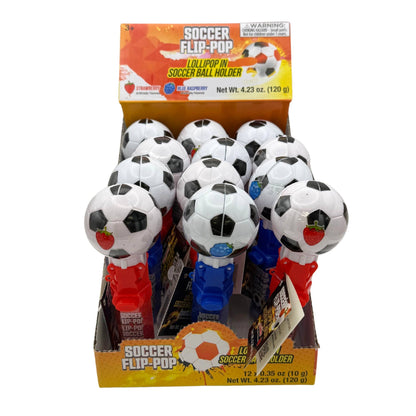 Soccer Ball Lollipop Flip Pop