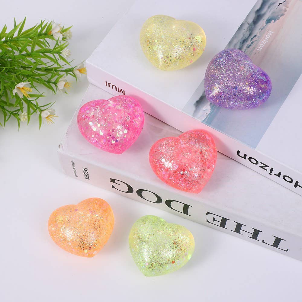 Maltose Stress Relief Ball glitter squishy toy-random color