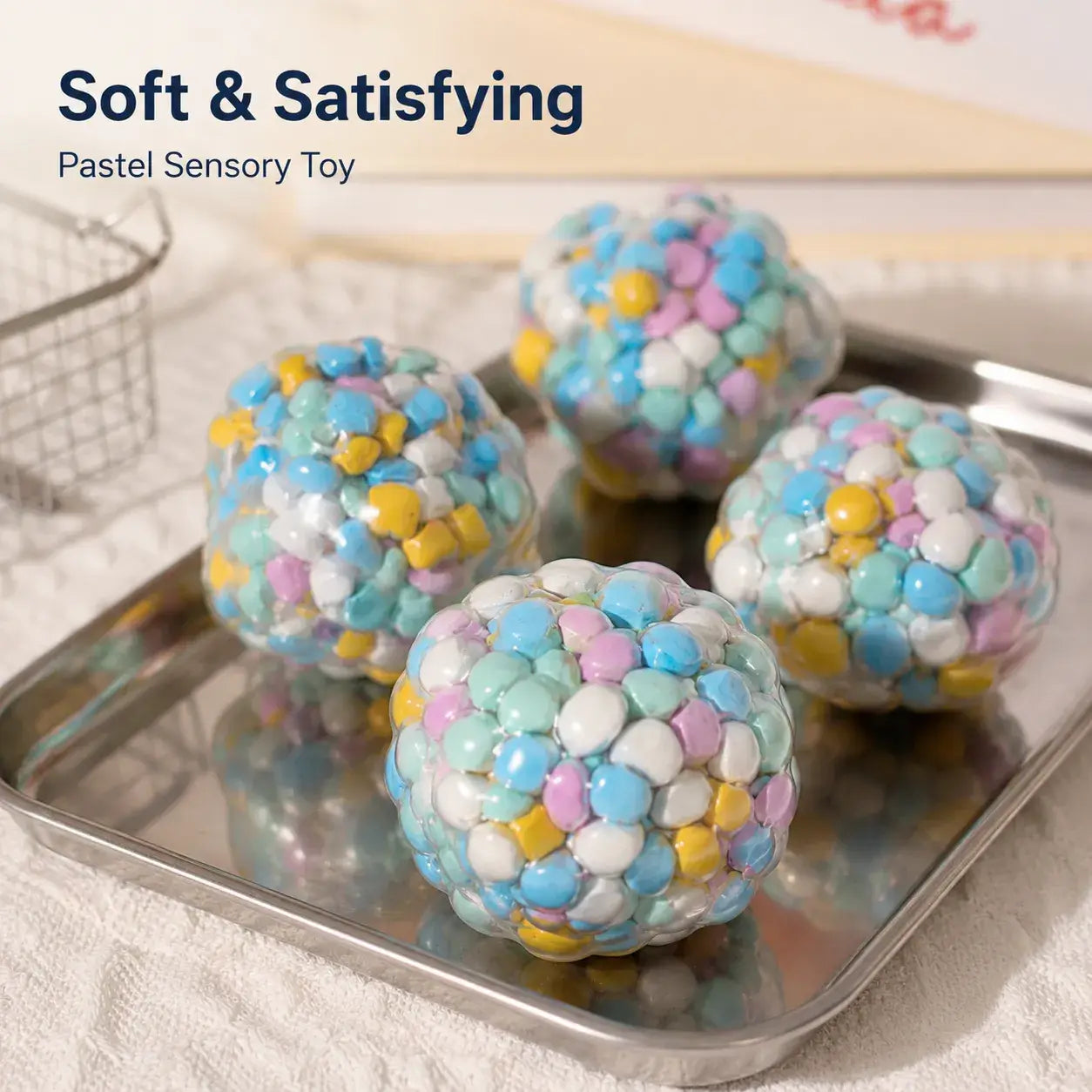 Vibrant Squishy Fidget Stress Relief Ball