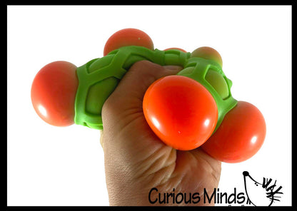 1 Honeycomb Color Changing Soft Doh Filled Stretch Ball with