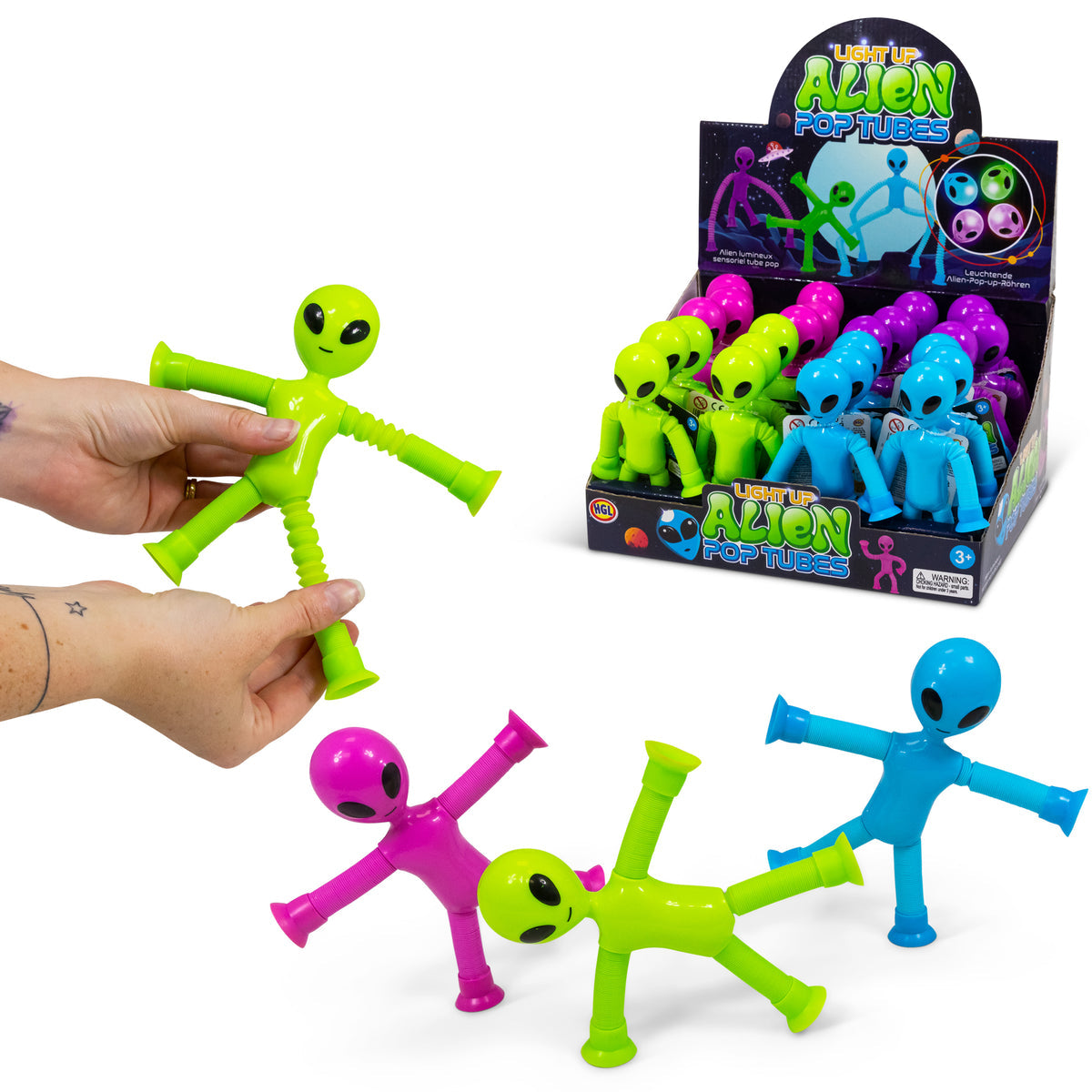 Light Up Alien Pop Tubes