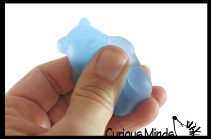 1 Bag of 6 Gummy Bear Squishy Mochi Fidget - Cute Animal