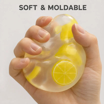 Fruit Slice Moldable Squishy Stress Ball