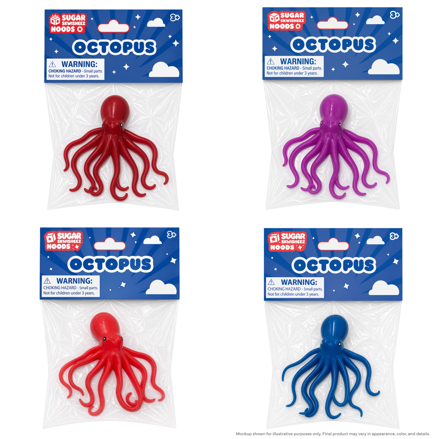 Sugar Skwisheez Noods Octopus (squishy)