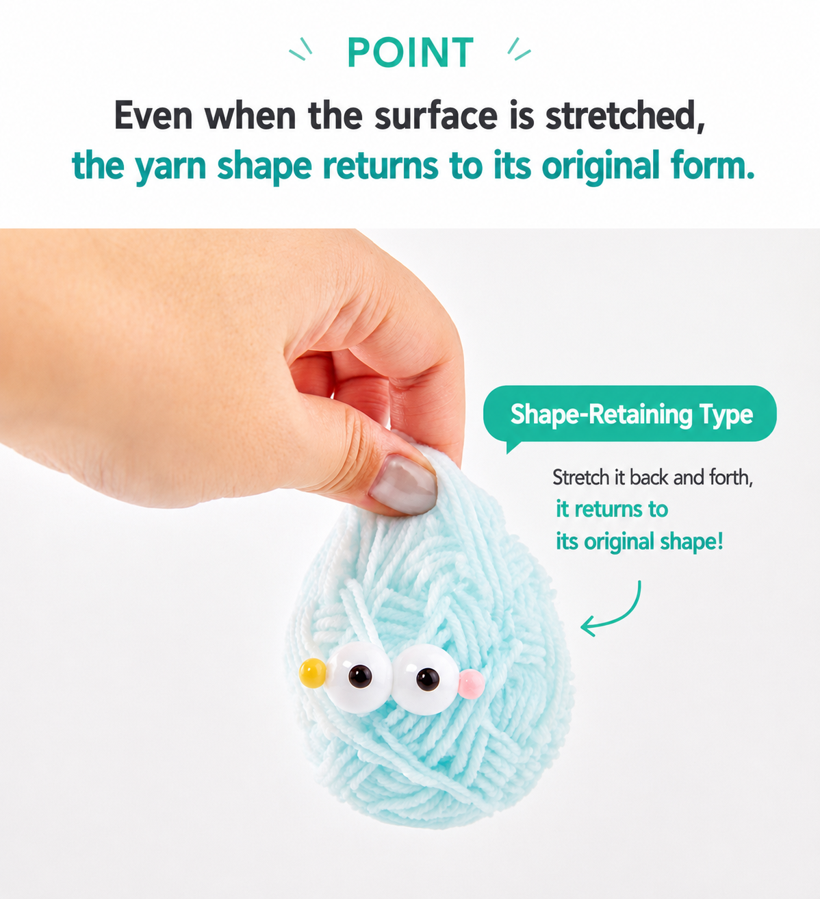 Fluffy Yarn Little Monster Squishy