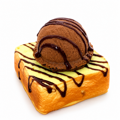 Chocolate Ice Cream Toast Slow Rising Squishy Toy | Scented