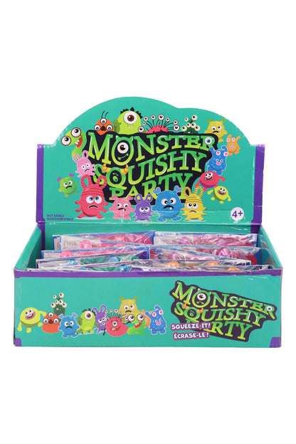 Round Monster Glittery Maltose Putty Filled Squishy Bag