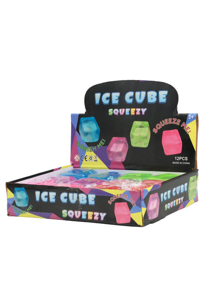Clear Colorful Cube Maltose Putty Filled Squishy - OPP Bag