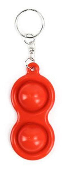2 Button Keychain Red-1