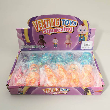 Glittered Baby Doll Squeeze Squishy