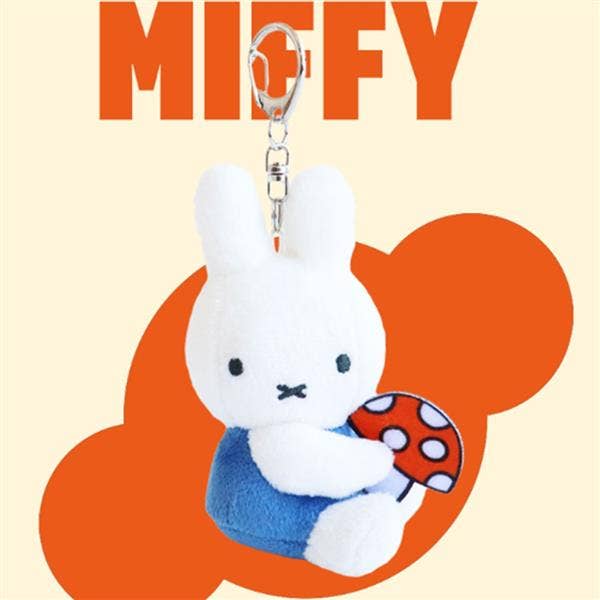 MIFFY FLOWER MINI BACKPACK KEYCHAIN - BLUE