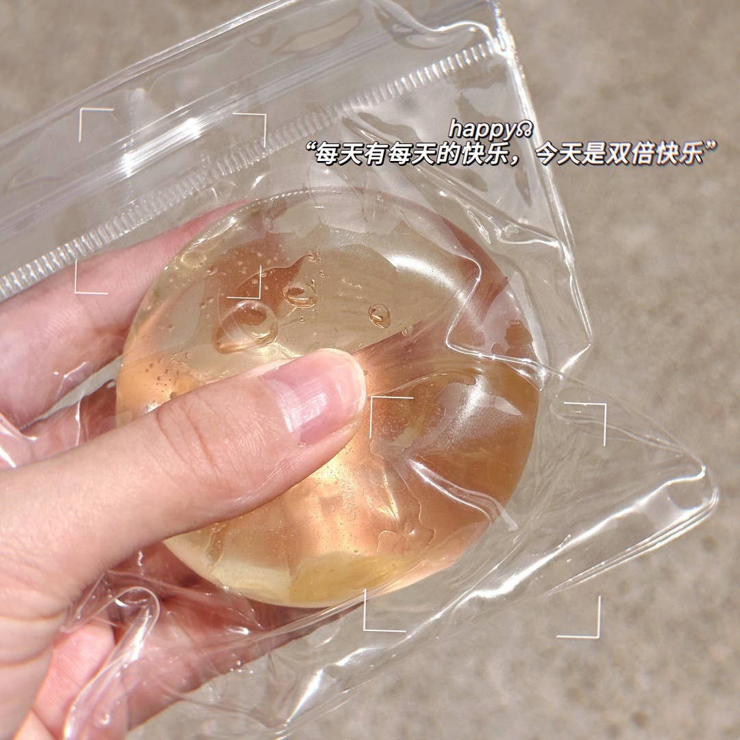 6cm Clear Maltose Squeeze Ball Fidget Toy color random