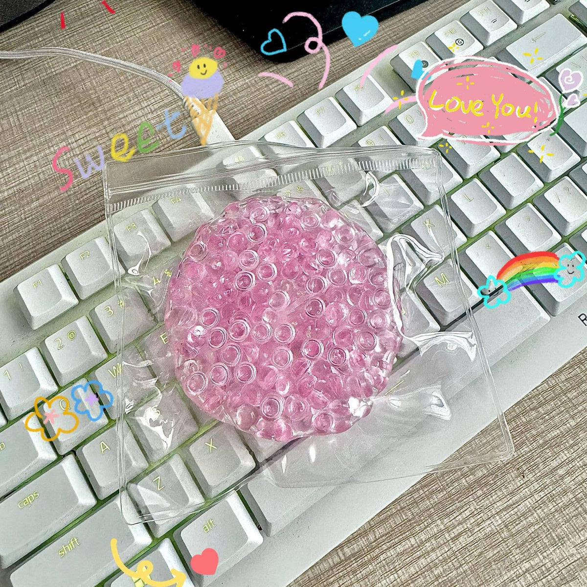 Funny rainbow stress Ball Squishy Squeeze Toy Fidget Toy
