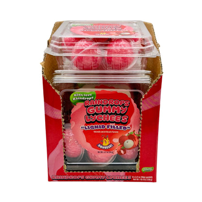 Raindrops Gummy Liquid Filled Lychees 3.17oz, 8ct