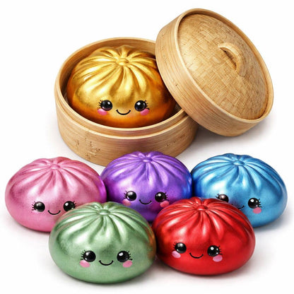 4" Mystery Squishy Dumpling - Metallic Colors