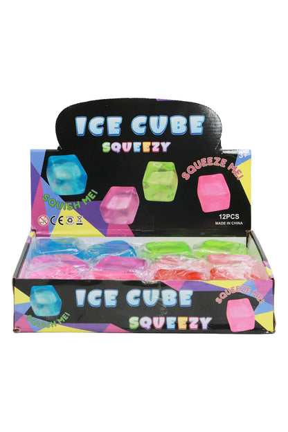 Clear Colorful Cube Maltose Putty Filled Squishy - OPP Bag