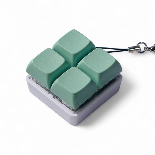 4 Key Square Mechanical Keyboard Fidget Keychain
