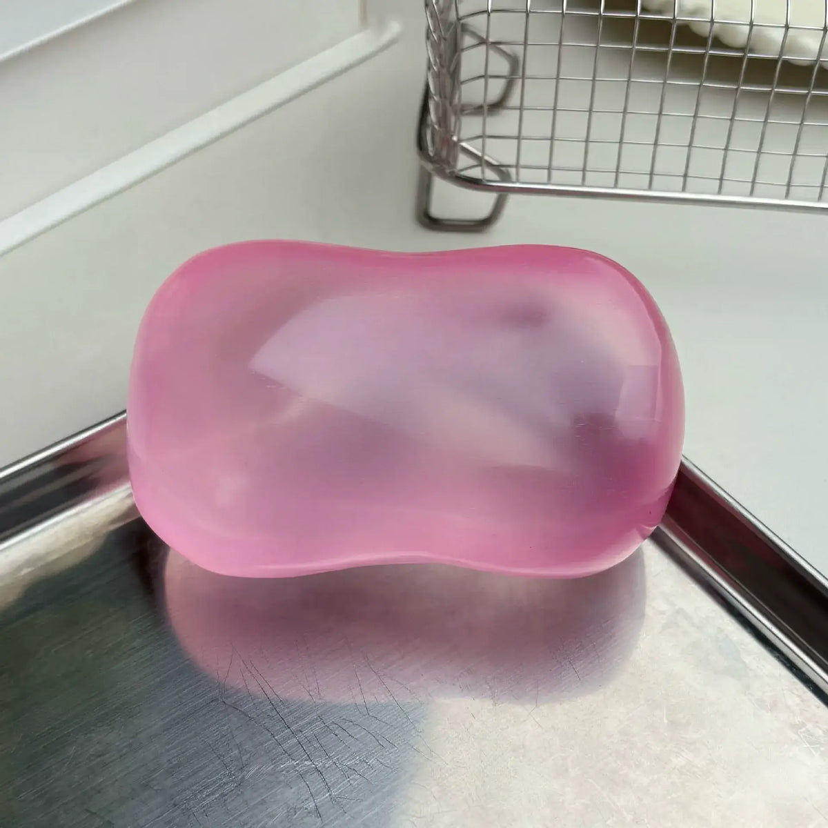 Moldable Transparent Soap Squishy Toy – Shape-Holding Stress