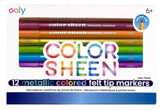 Color Sheen Metallic Colored Felt Tip Markers-1