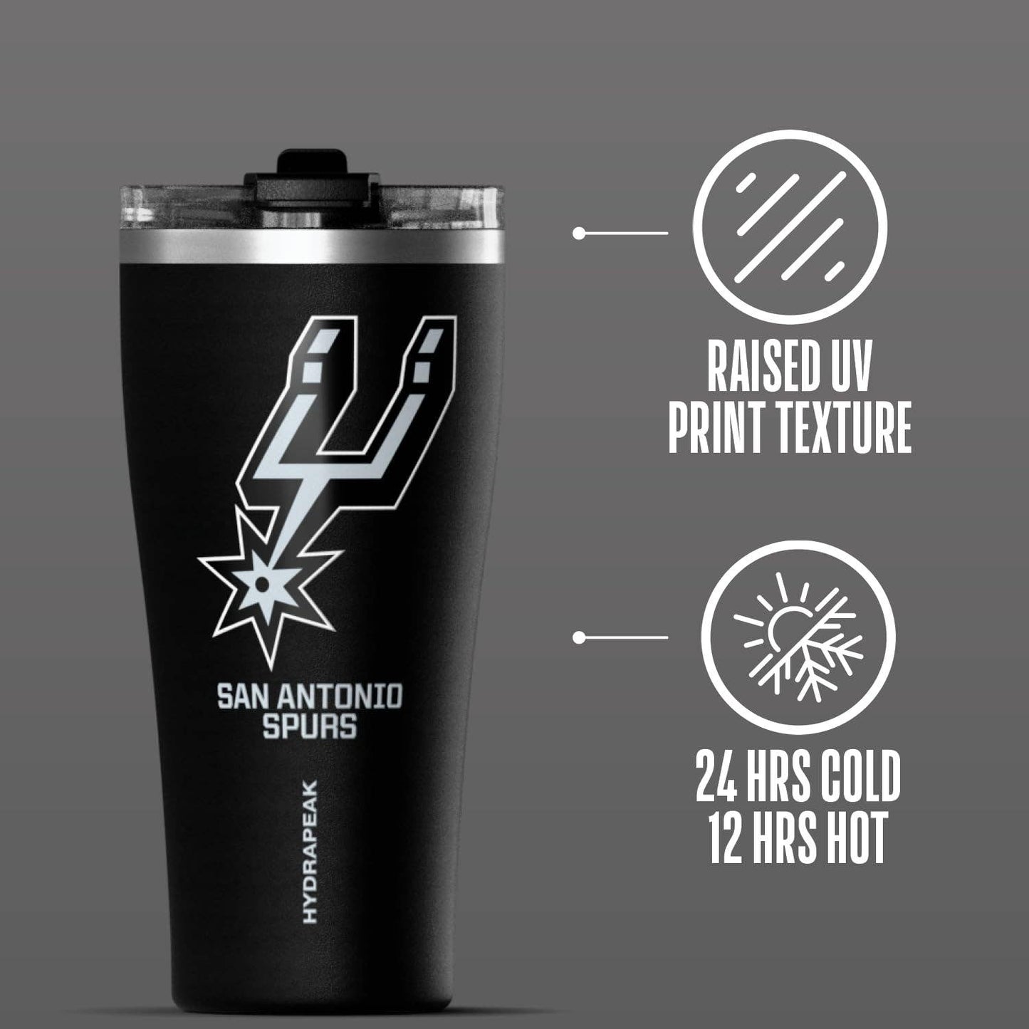 Hydrapeak x NBA 30oz Water Bottle - San Antonio Spurs