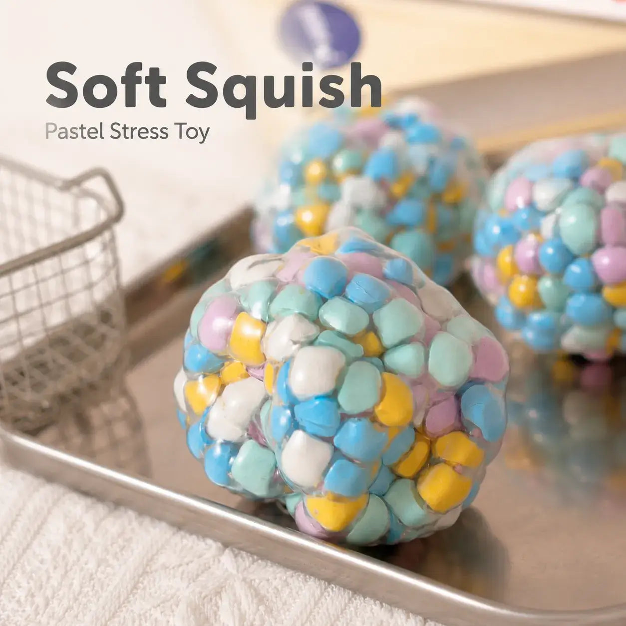 Vibrant Squishy Fidget Stress Relief Ball