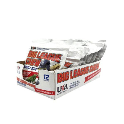 Big League Chew Outta Here Original Gum, 12ct Pouches