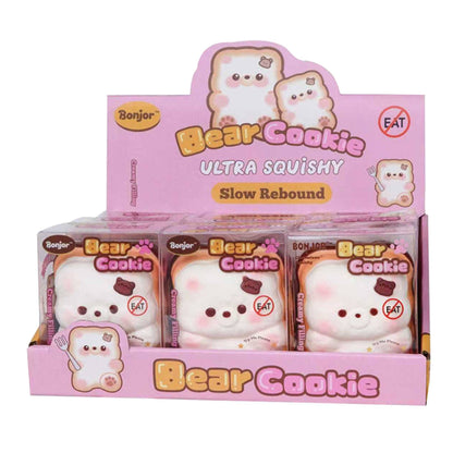 Bear Cookie Ultra Squishy – Slow Rebound w/ Counter Display (9pc) MSUS4