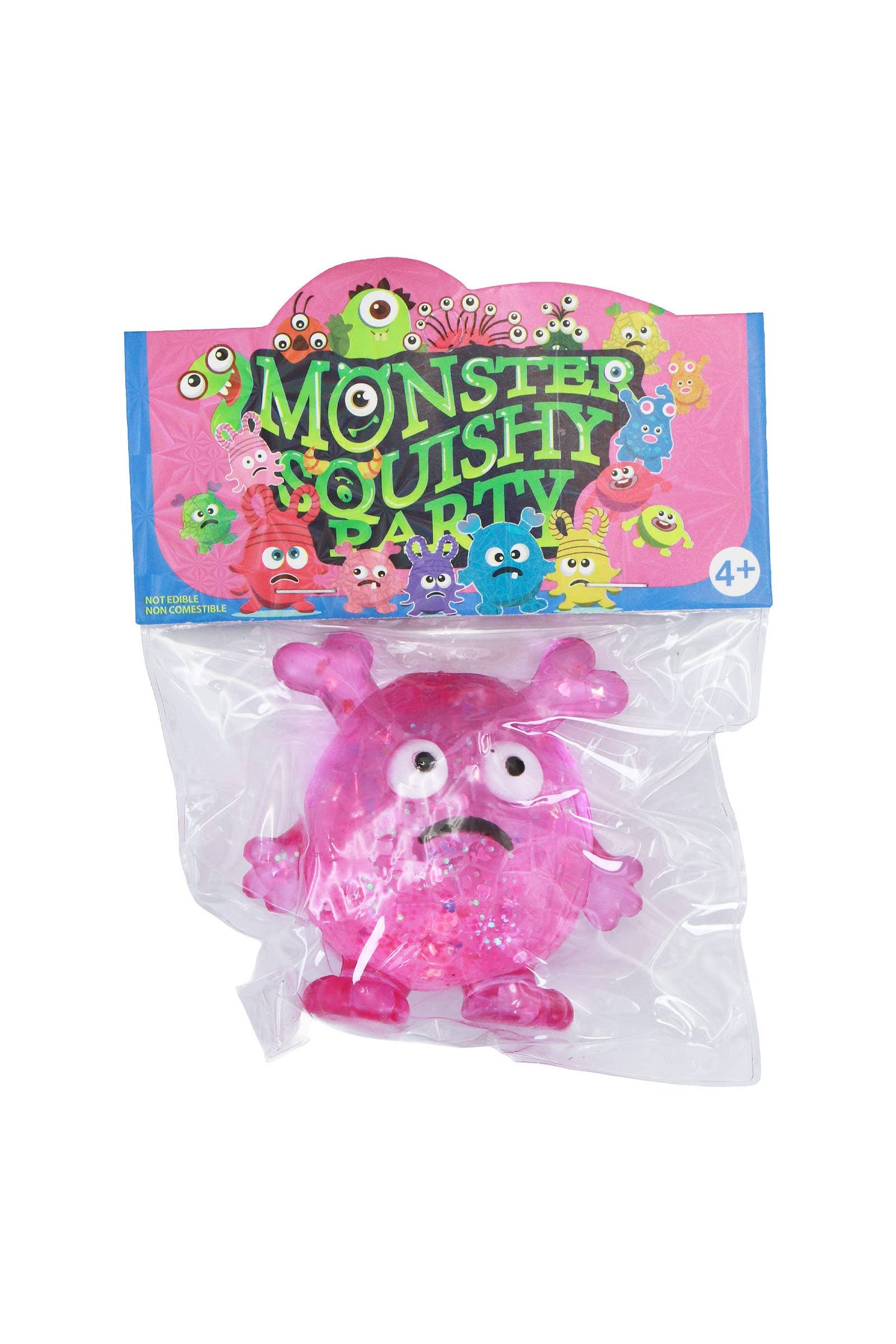 Sad Monster Glittery Maltose Putty Filled Squishy Bag