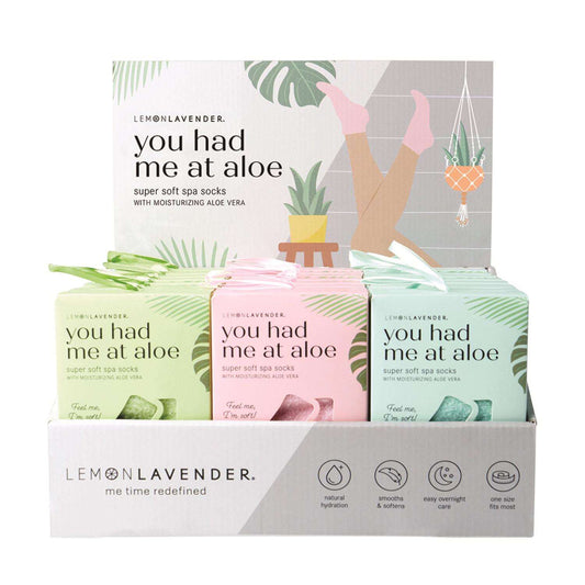 Lemon Lavender Aloe Socks-1