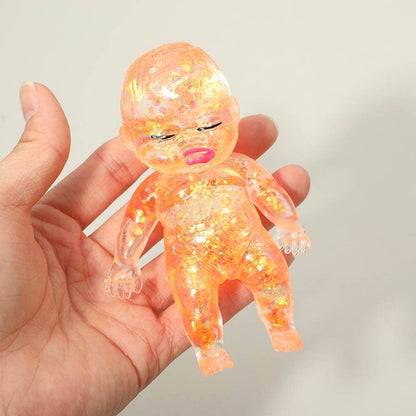 Glittered Baby Doll Squeeze Squishy