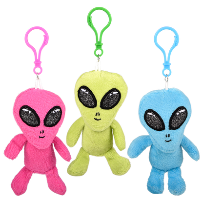 (T) 3" GALACTIC ALIEN BACKPACK CLIP