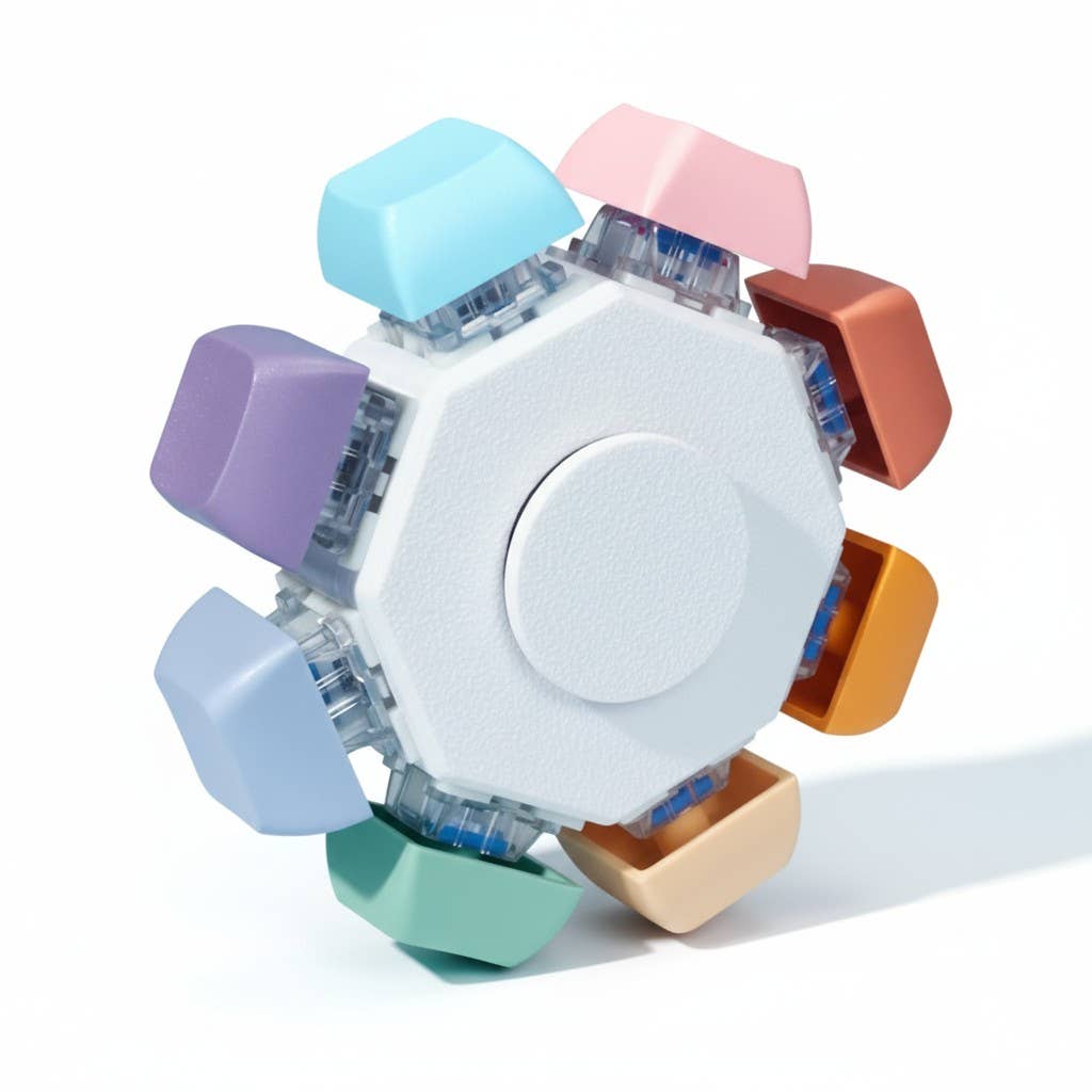 Keyboard Fidget Spinner - 8 Keys